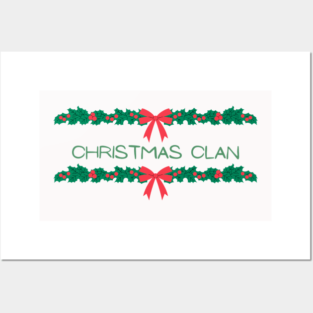 Matching Christmas Clan Wall Art by darciadesigns